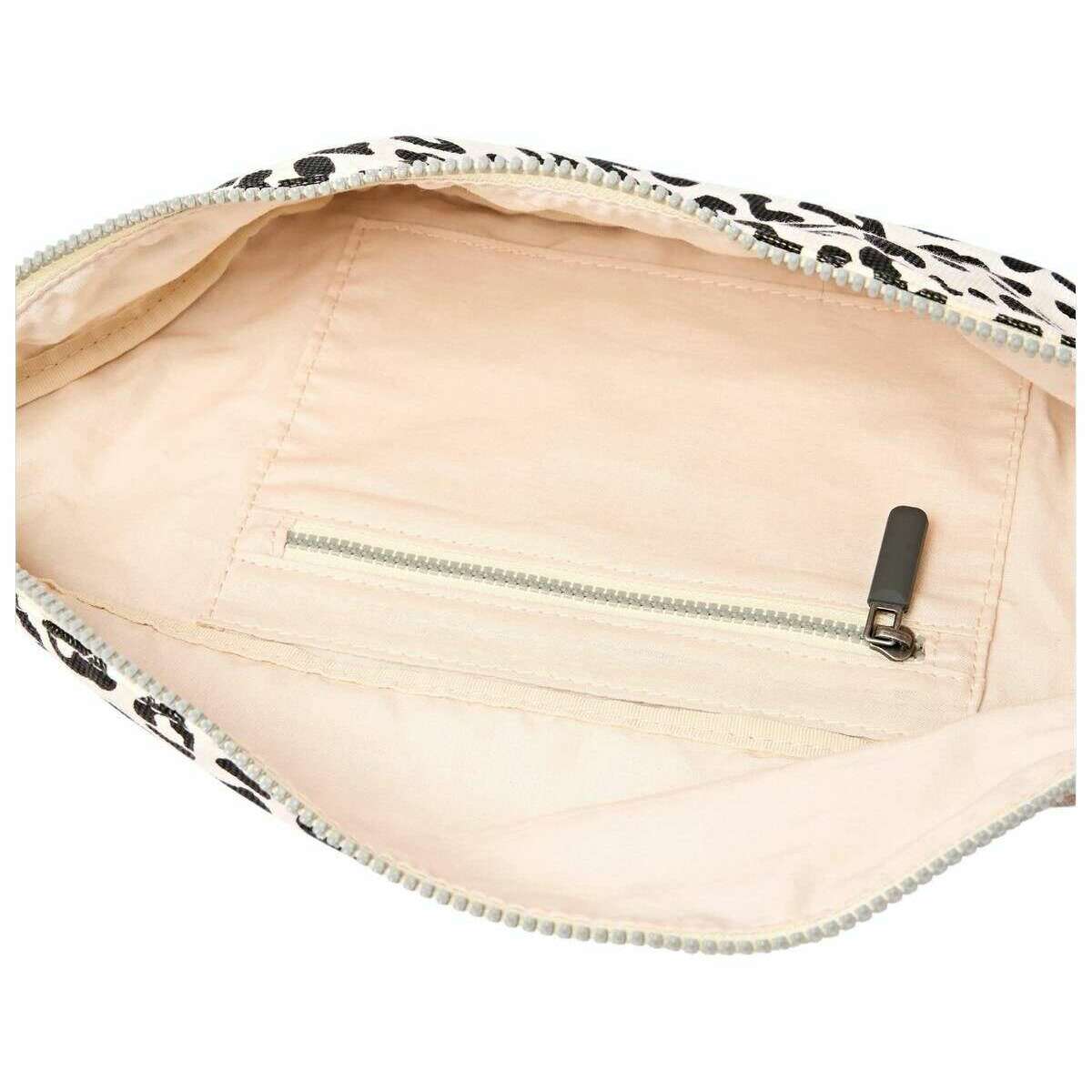 Roka Mill Hill Small Cotton Canvas Crossbody Bag - Summer Leopard White/Black - Image 5