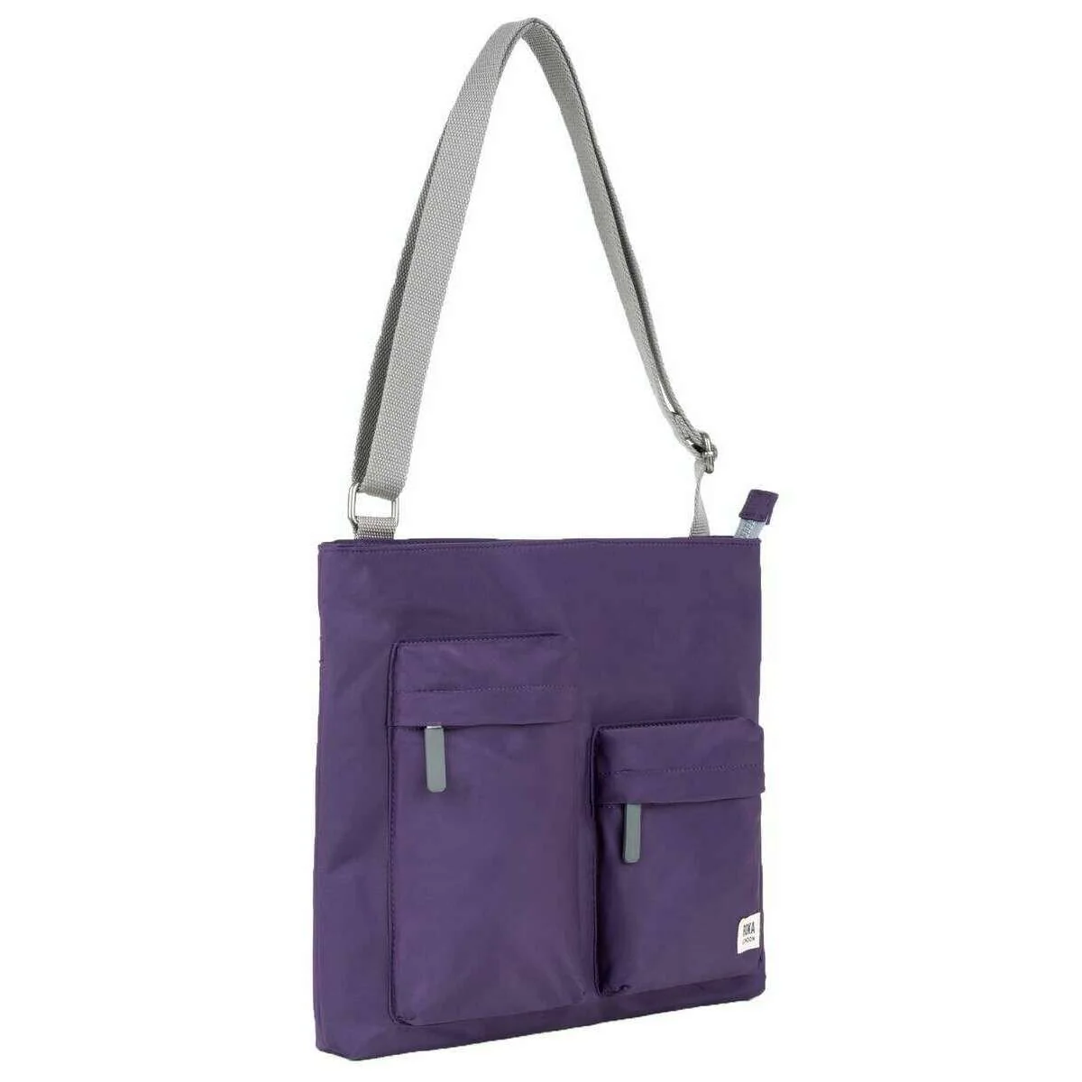 Roka Moorgate M Medium Recycled Nylon Crossbody Bag - Majestic Purple - Image 3