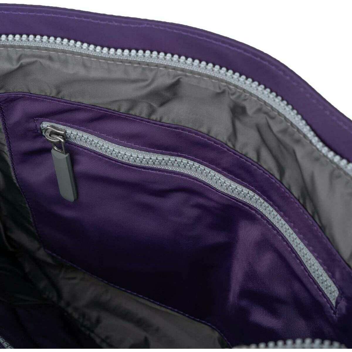 Roka Moorgate M Medium Recycled Nylon Crossbody Bag - Majestic Purple - Image 4