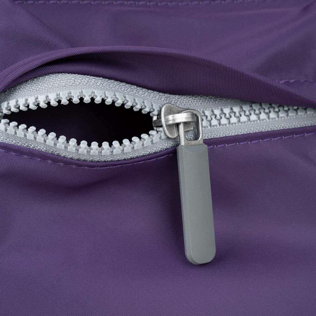 Roka Moorgate M Medium Recycled Nylon Crossbody Bag - Majestic Purple - Image 5