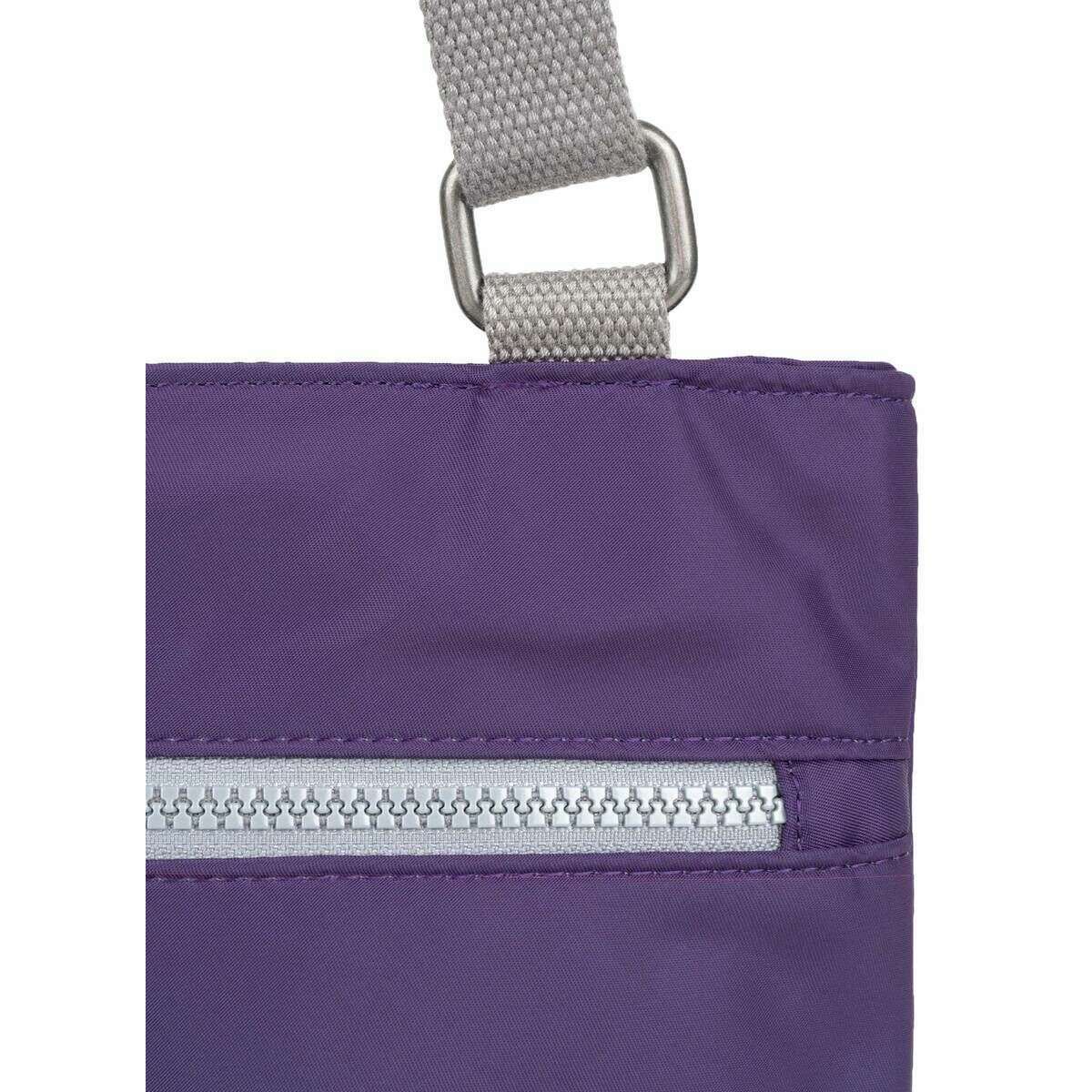 Roka Moorgate M Medium Recycled Nylon Crossbody Bag - Majestic Purple - Image 6