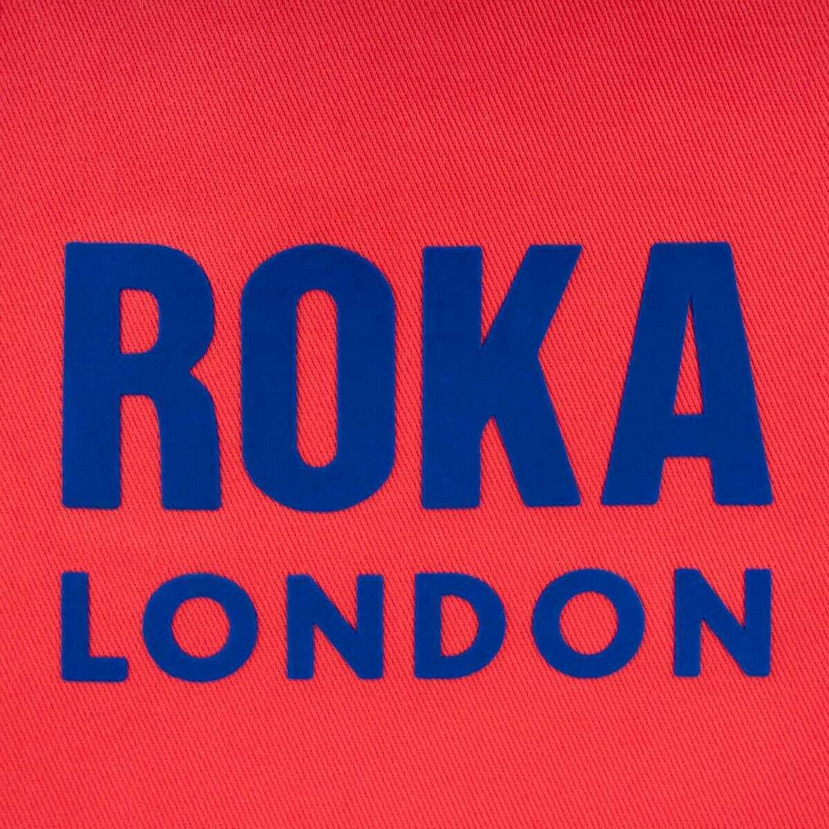 Roka Notting Hill Small Tote Bag - Raspberry Red/Blue - Image 5