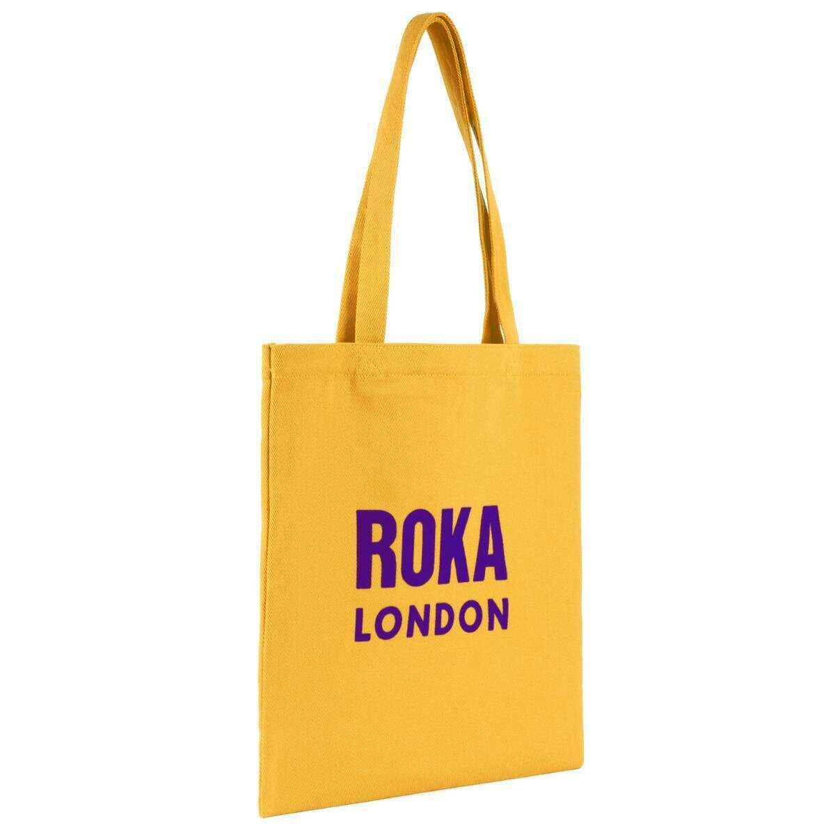 Roka Notting Hill Small Tote Bag - Yellow/Purple - Image 3