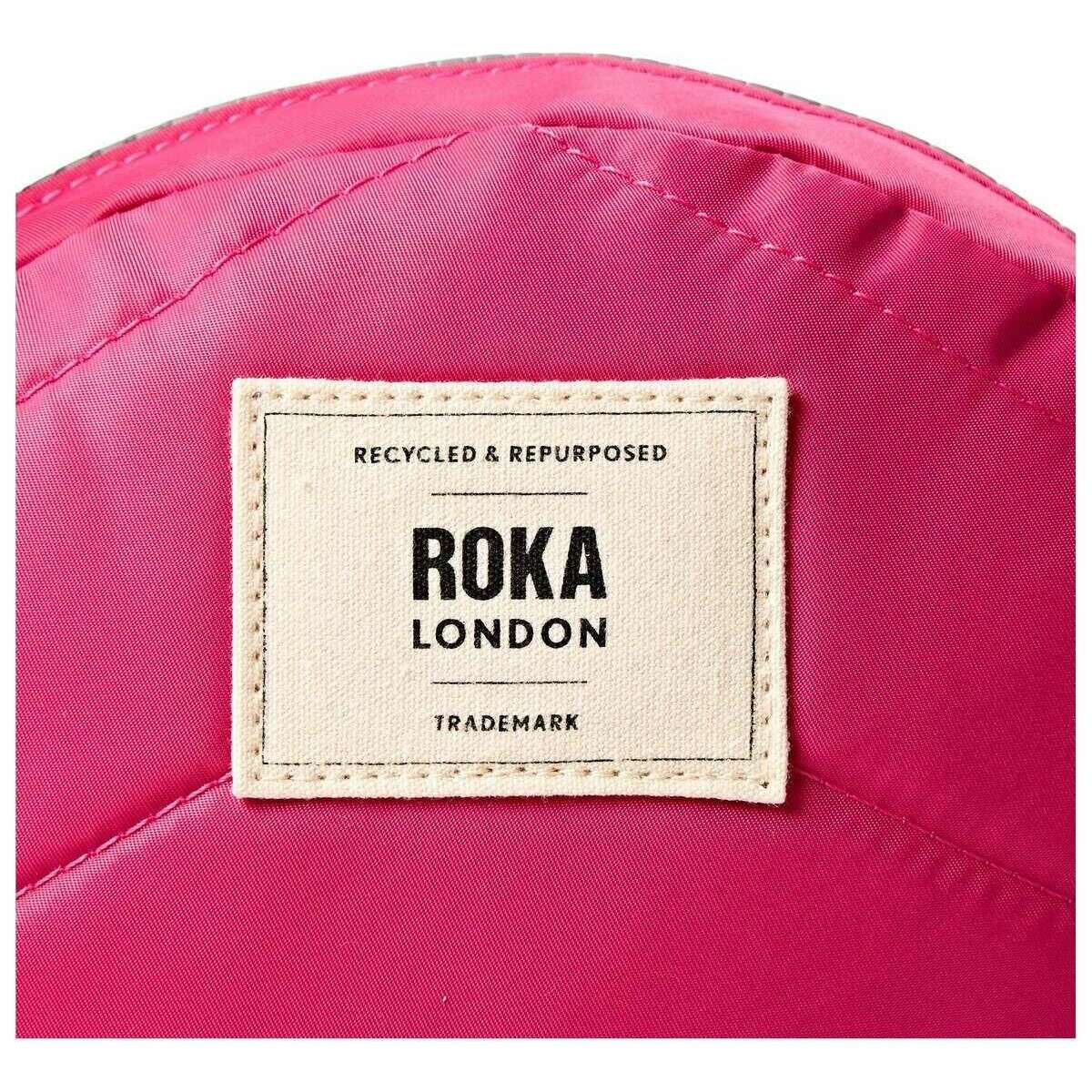 Roka Paddington B Small Recycled Nylon Crossbody Bag - Granita Red - Image 7