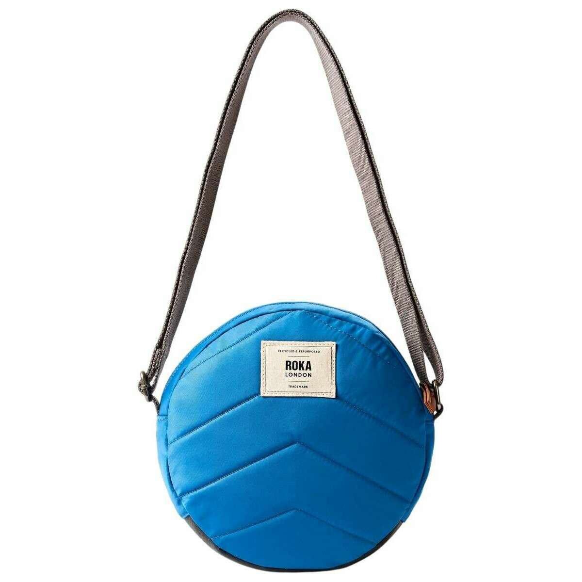 Roka Paddington B Small Recycled Nylon Crossbody Bag - Malibu Blue - Image 2