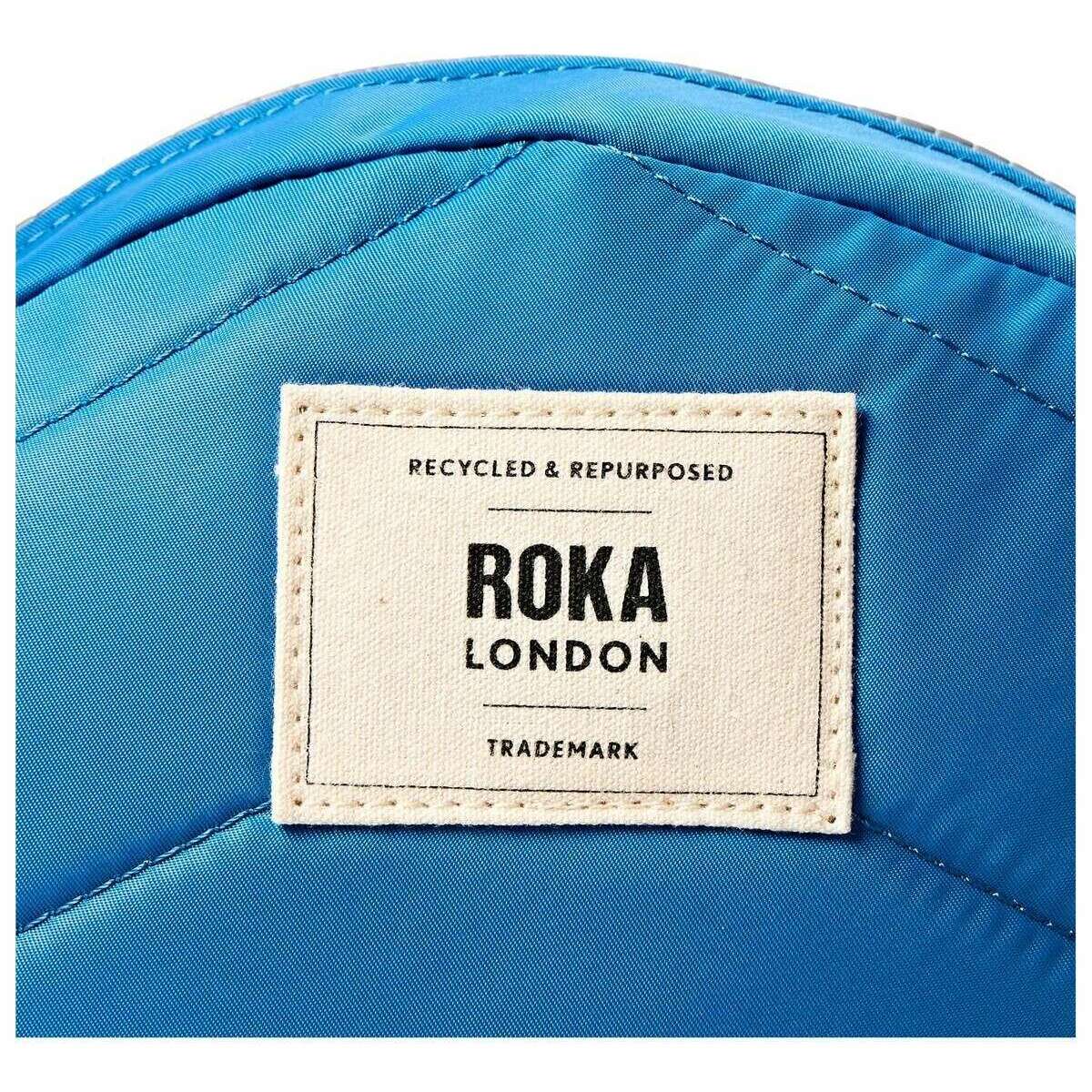 Roka Paddington B Small Recycled Nylon Crossbody Bag - Malibu Blue - Image 7