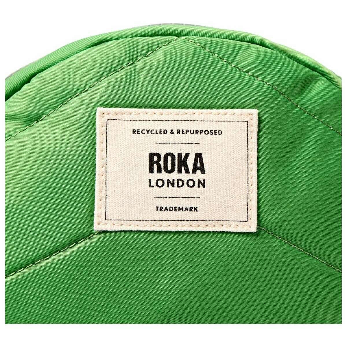 Roka Paddington B Small Recycled Nylon Crossbody Bag - Online Lime Green - Image 7