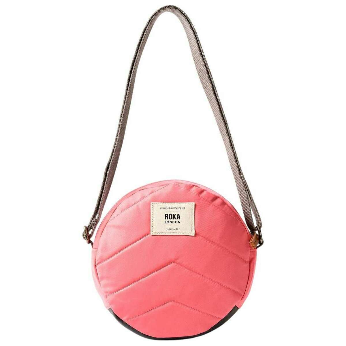 Roka Paddington B Small Recycled Nylon Crossbody Bag - Pink Lemonade - Image 2