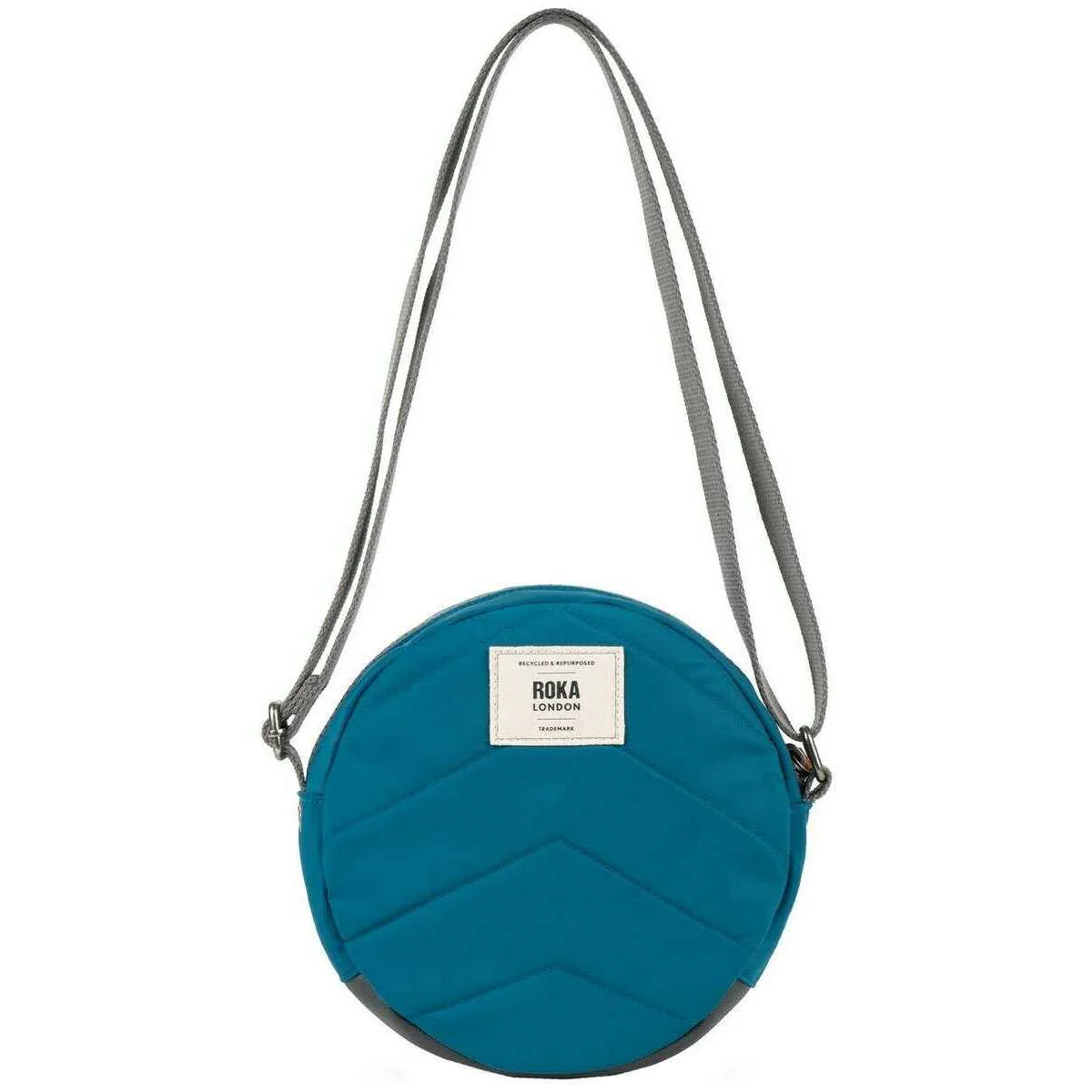 Roka Paddington B Small Recycled Nylon Crossbody Bag - Sapphire Blue - Image 2