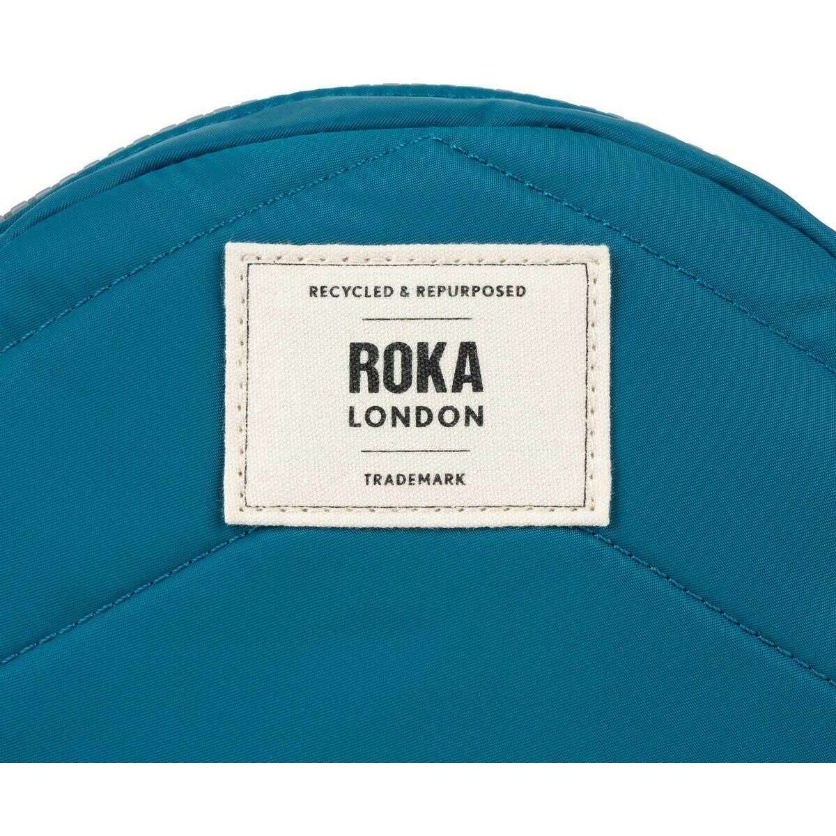 Roka Paddington B Small Recycled Nylon Crossbody Bag - Sapphire Blue - Image 7