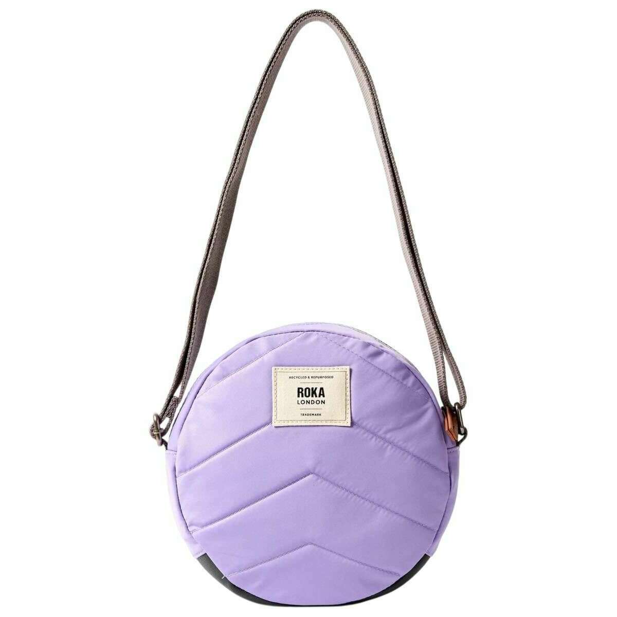 Roka Paddington B Small Recycled Nylon Crossbody Bag - Thistle Bloom Purple - Image 2