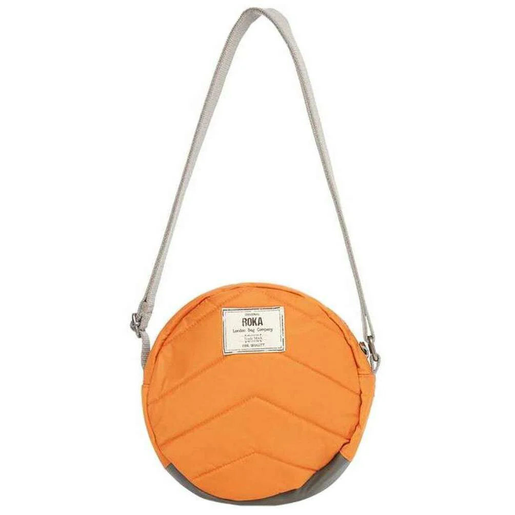Roka Paddington B Small Sustainable Nylon Cross Body Bag - Burnt Orange - Image 2