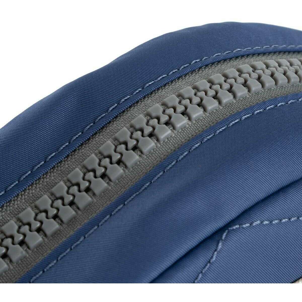 Roka Paddington B Small Sustainable Nylon Crossbody Bag - Burnt Blue - Image 7