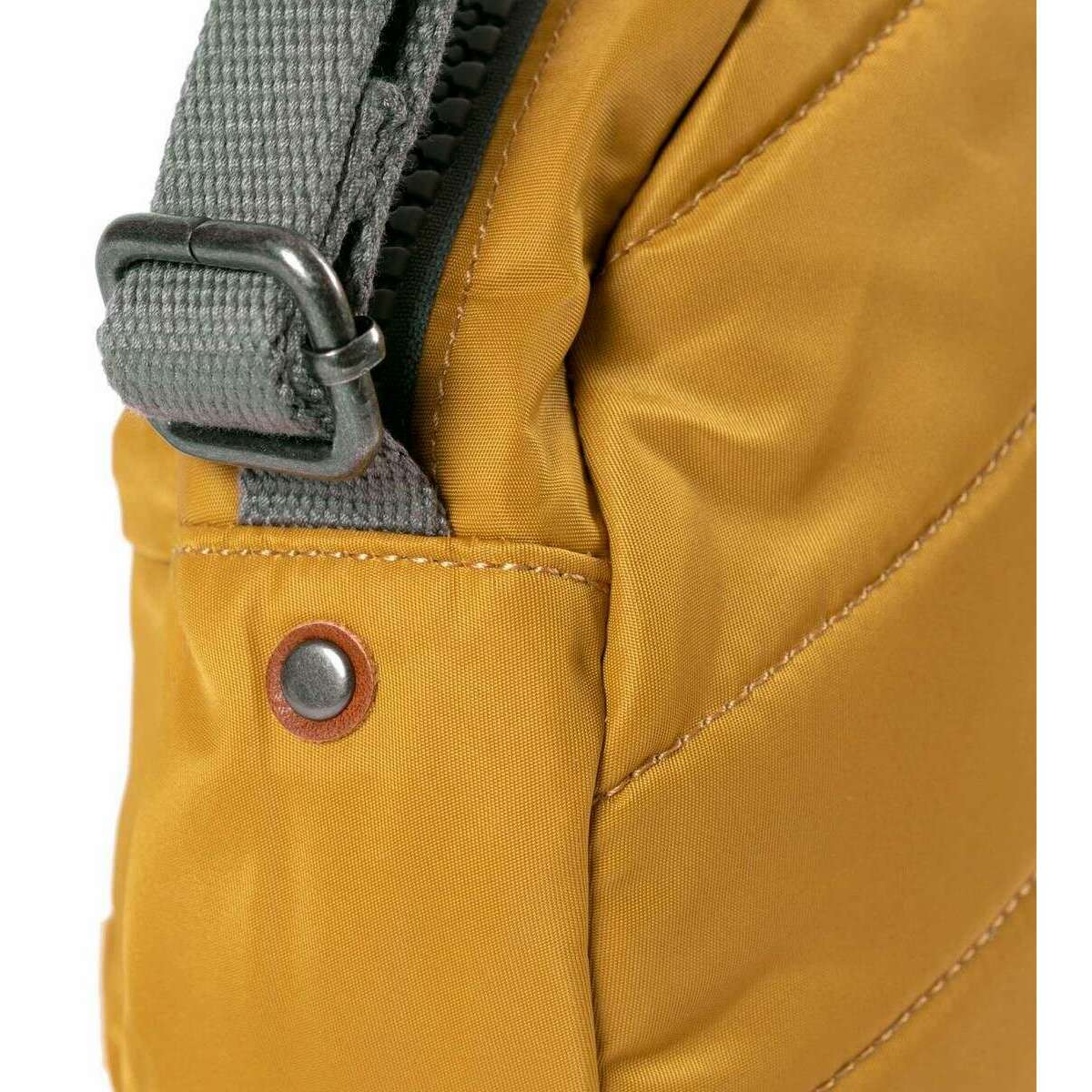 Roka Paddington B Small Sustainable Nylon Crossbody Bag - Corn Yellow - Image 6