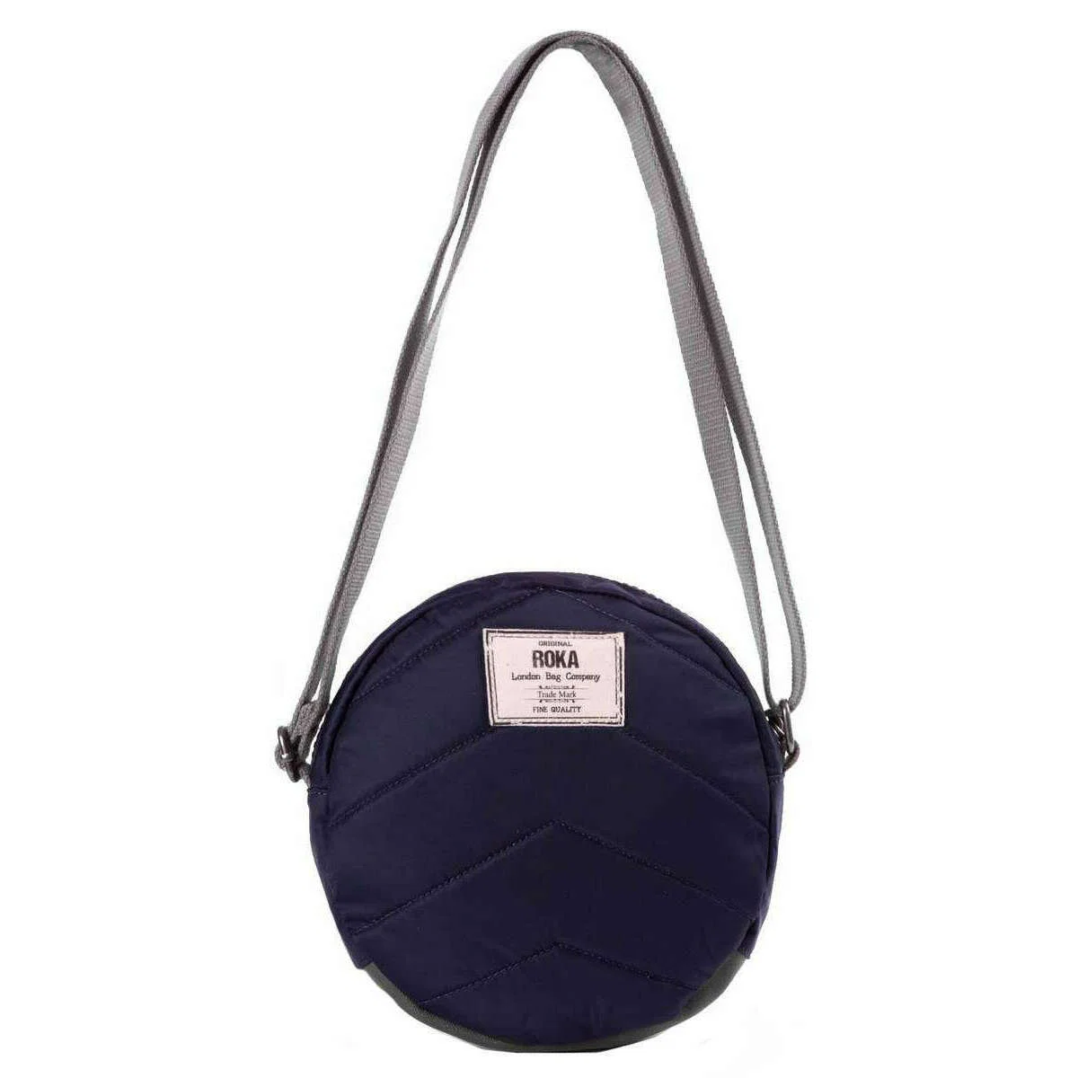 Roka Paddington B Small Sustainable Nylon Crossbody Bag - Midnight Blue - Image 2