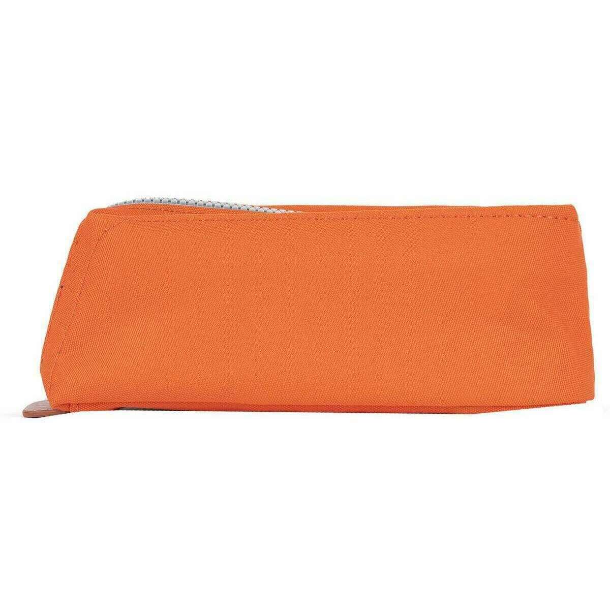 Roka Pimlico Small Recycled Canvas Pouch - Atomic Orange - Image 2