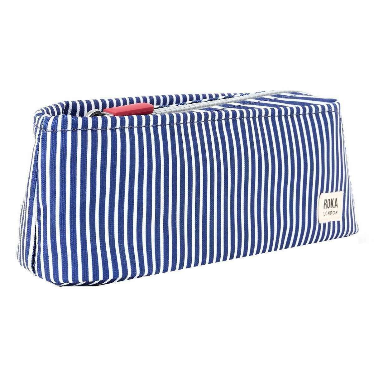 Roka Pimlico Small Recycled Canvas Pouch - Hickory Blue - Image 3