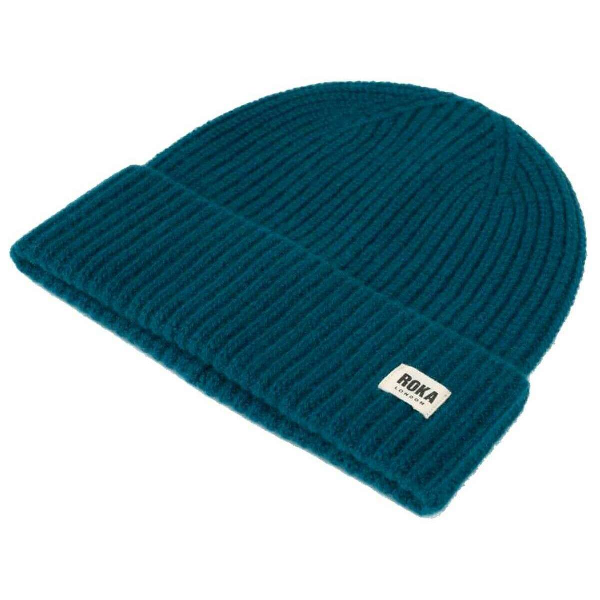 Roka Shard Cashmere Beanie - Teal Blue - Image 2