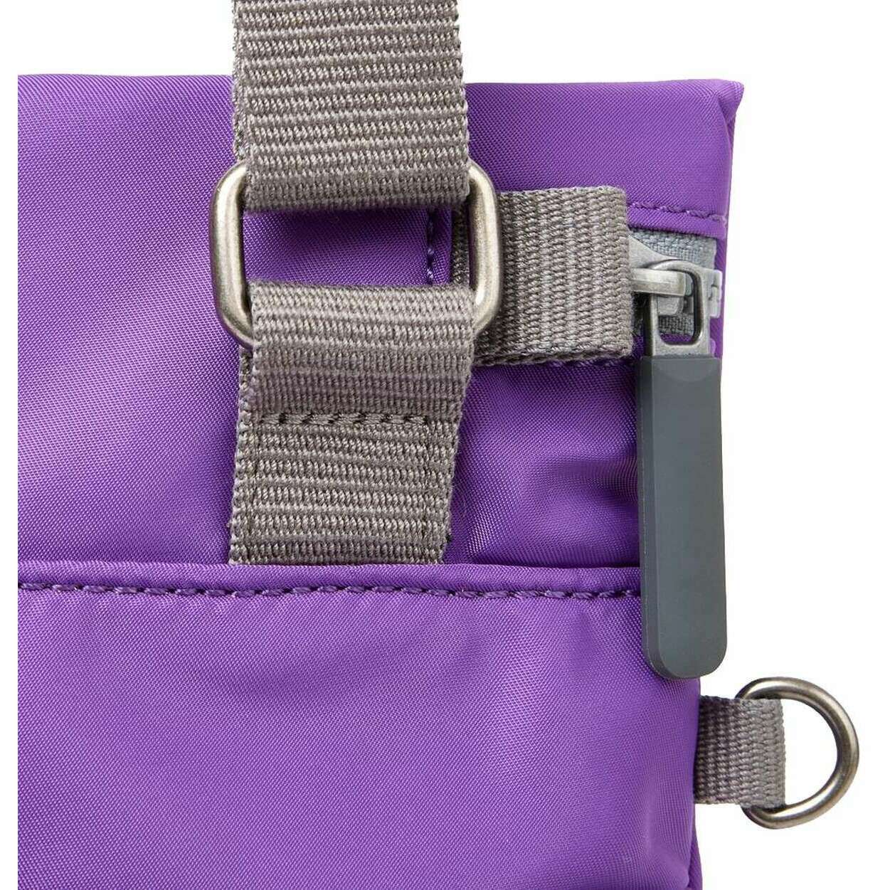 Roka Stratford B Large Recycled Nylon Crossbody Bag - Fresh Purple - Image 4