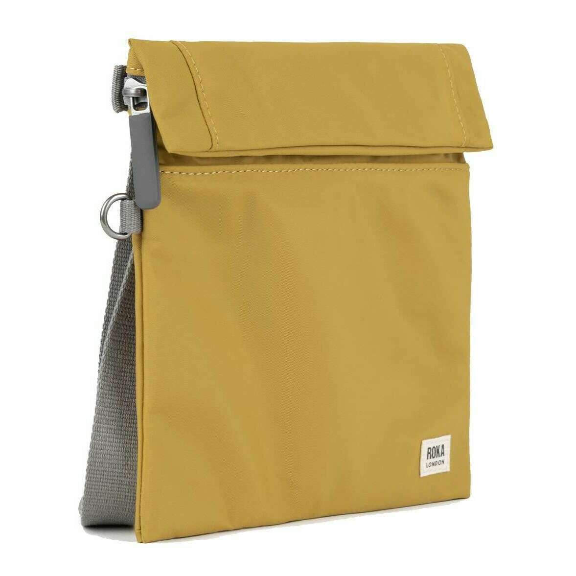 Roka Stratford Recycled Nylon Sling Bag - Corn Yellow - Image 3