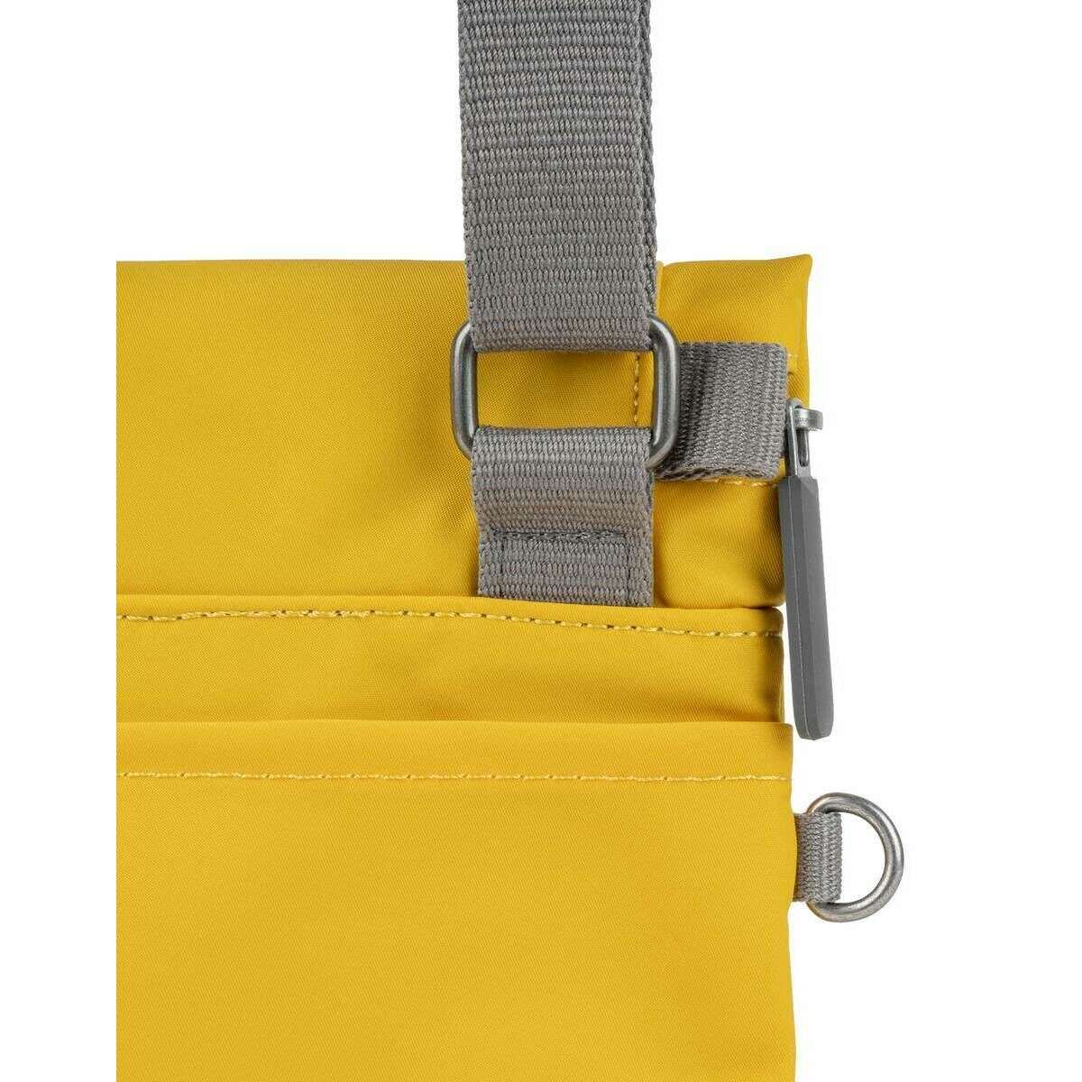Roka Stratford Recycled Nylon Sling Bag - Mustard Yellow - Image 5