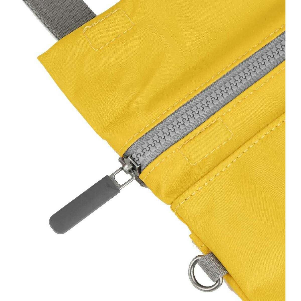 Roka Stratford Recycled Nylon Sling Bag - Mustard Yellow - Image 6