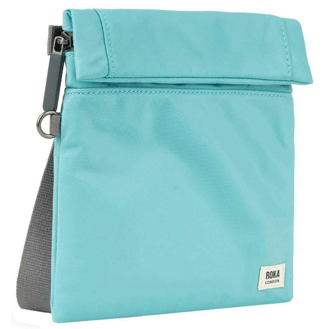 Roka Stratford Small Recycled Nylon Sling Bag - Aquatic Awe Blue - Image 3