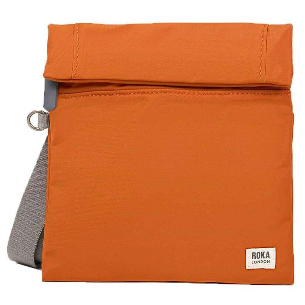 Roka Stratford Small Recycled Nylon Sling Bag - Bran Brown
