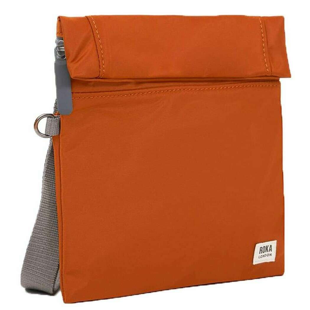 Roka Stratford Small Recycled Nylon Sling Bag - Bran Brown - Image 3