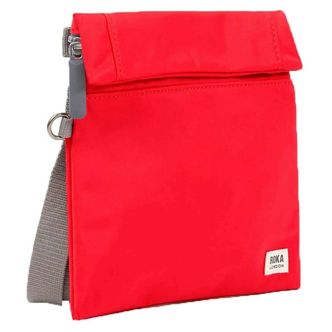 Roka Stratford Small Recycled Nylon Sling Bag - Chilli Oil Red - Image 3