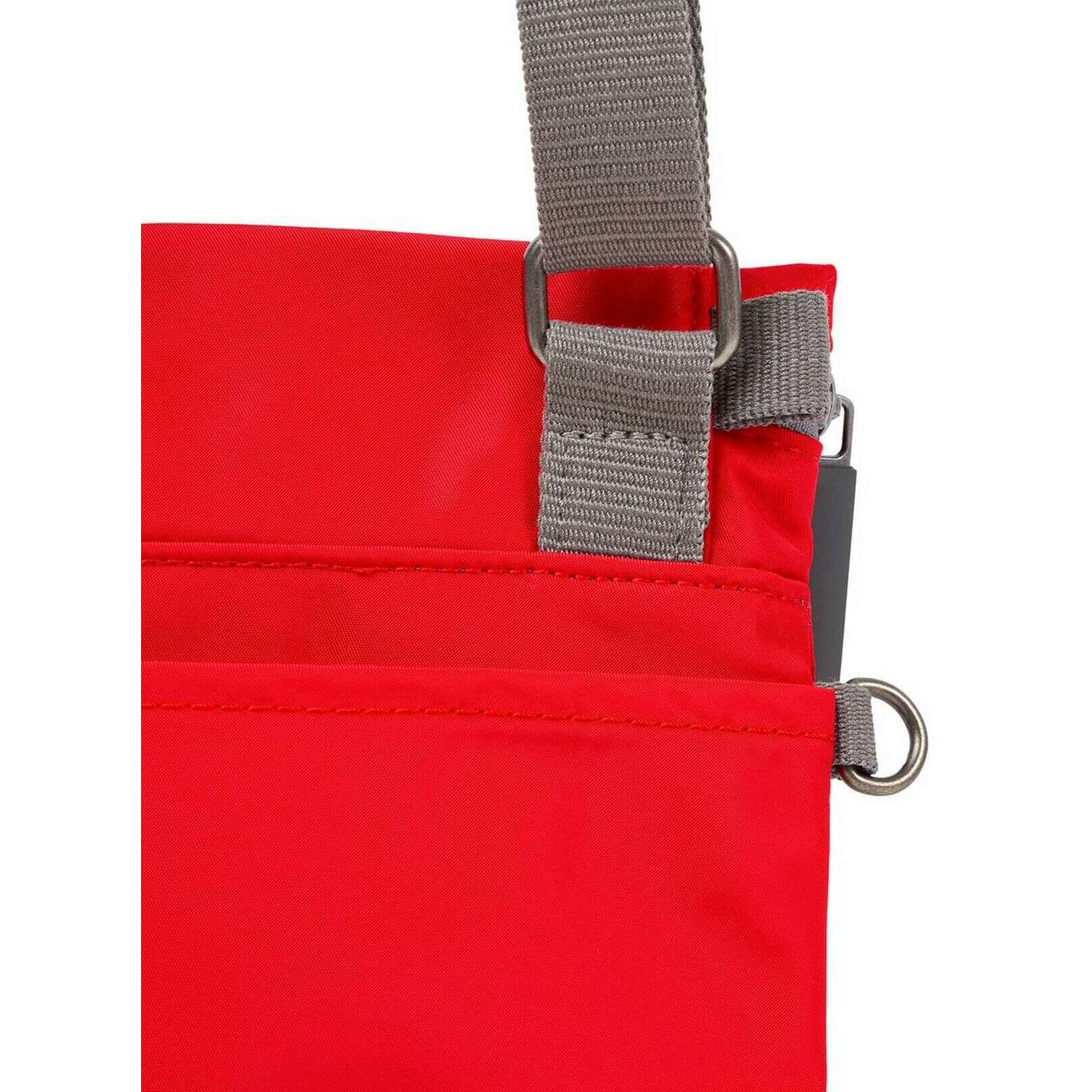 Roka Stratford Small Recycled Nylon Sling Bag - Chilli Oil Red - Image 5