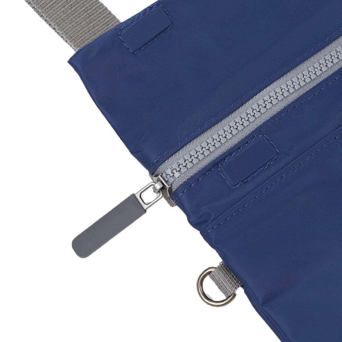 Roka Stratford Small Recycled Nylon Sling Bag - Crisp Blue - Image 6