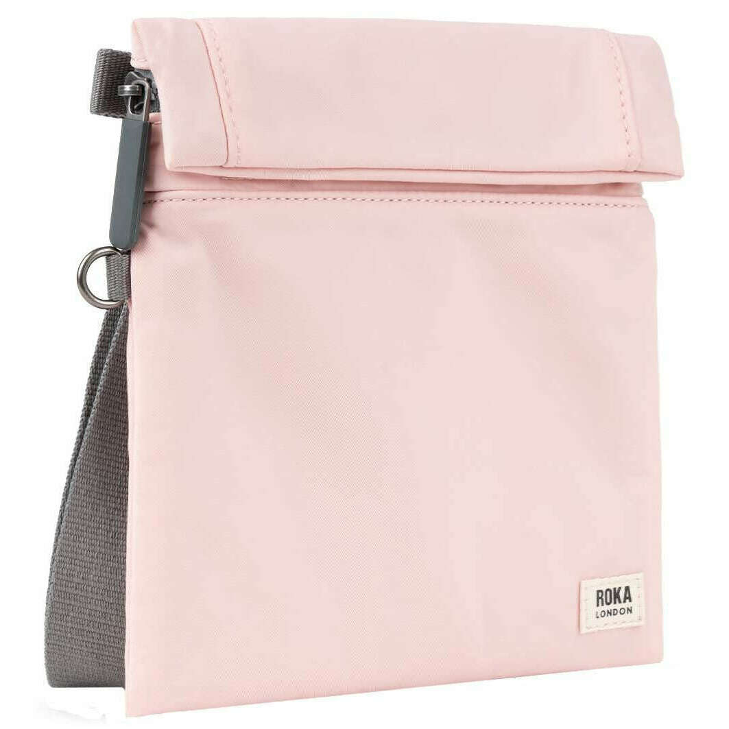 Roka Stratford Small Recycled Nylon Sling Bag - English Rose Pink - Image 3