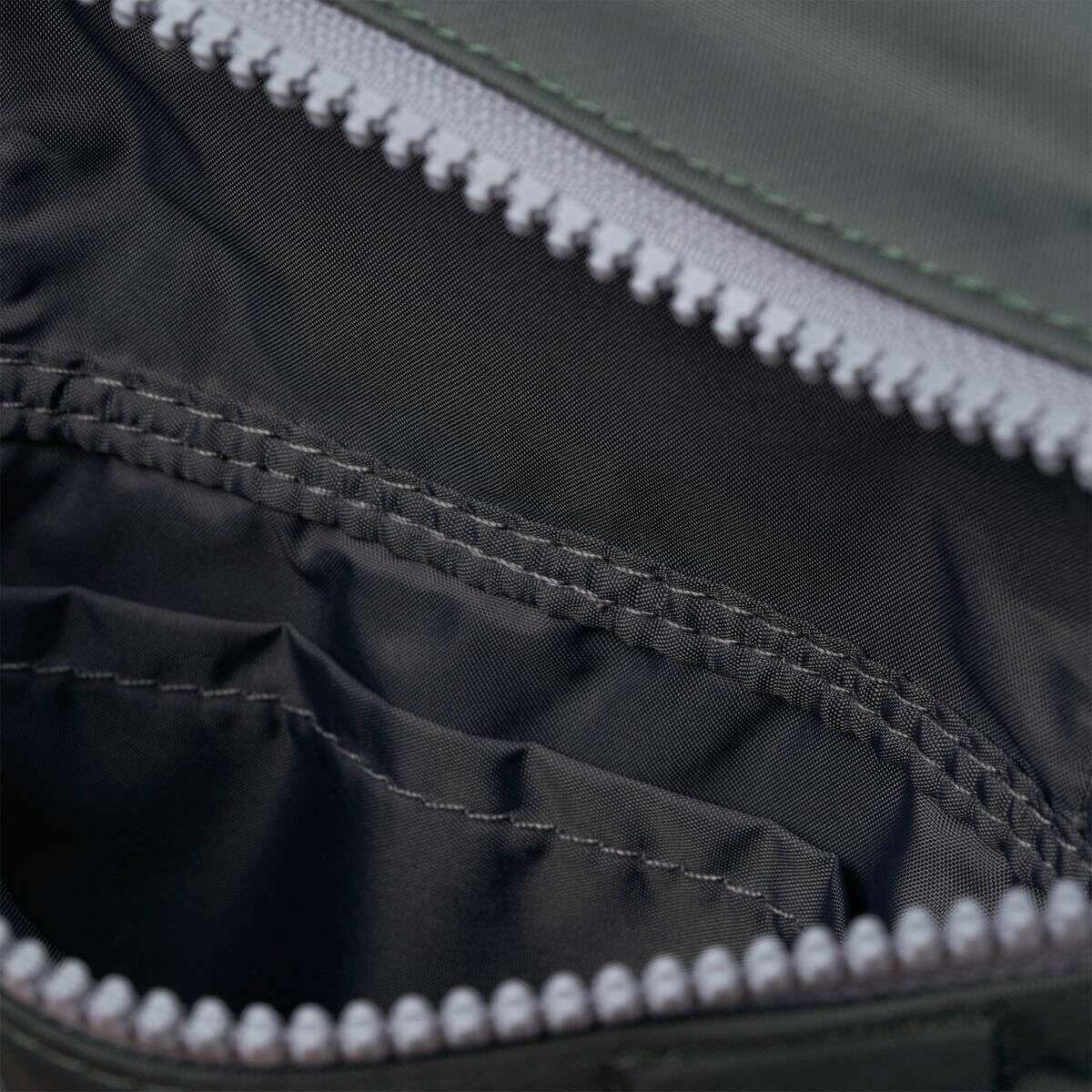 Roka Stratford Small Recycled Nylon Sling Bag - Thyme Green - Image 4