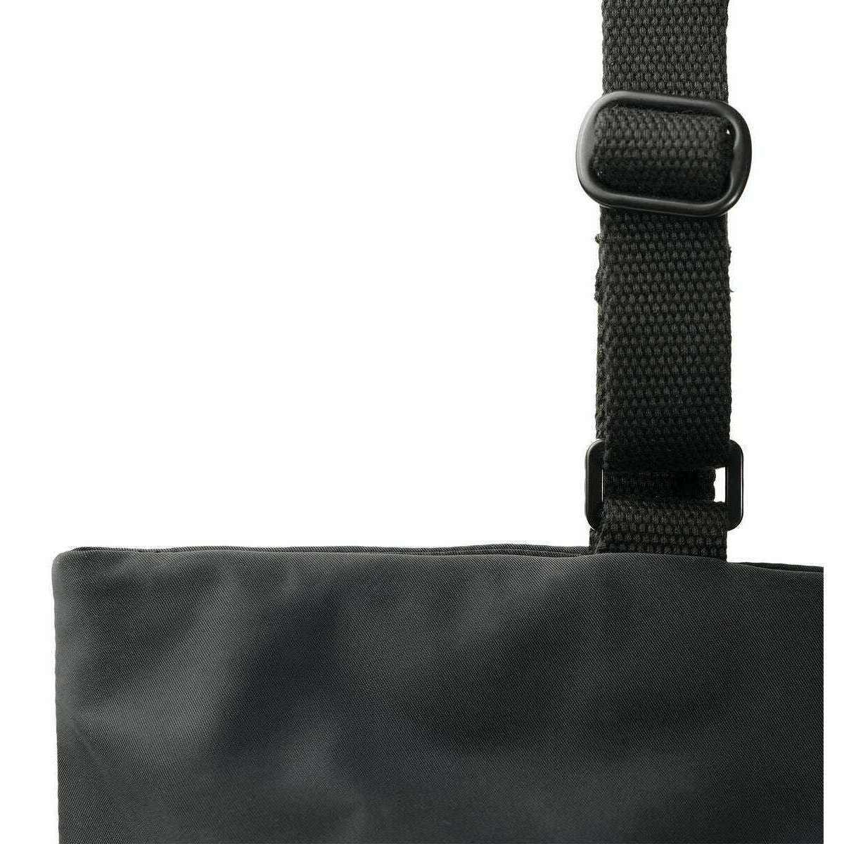 Roka Trafalgar B All Black Recycled Nylon Tote Bag - Black/Corn Yellow - Image 5
