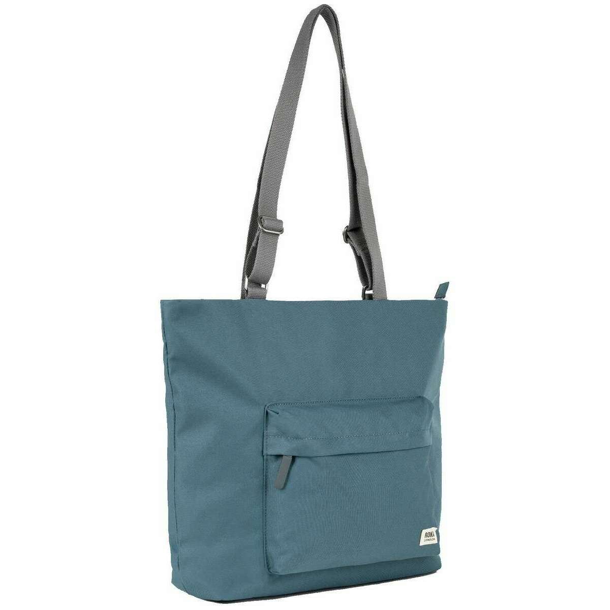 Roka Trafalgar B Recycled Canvas Tote Bag - Airforce Blue - Image 3