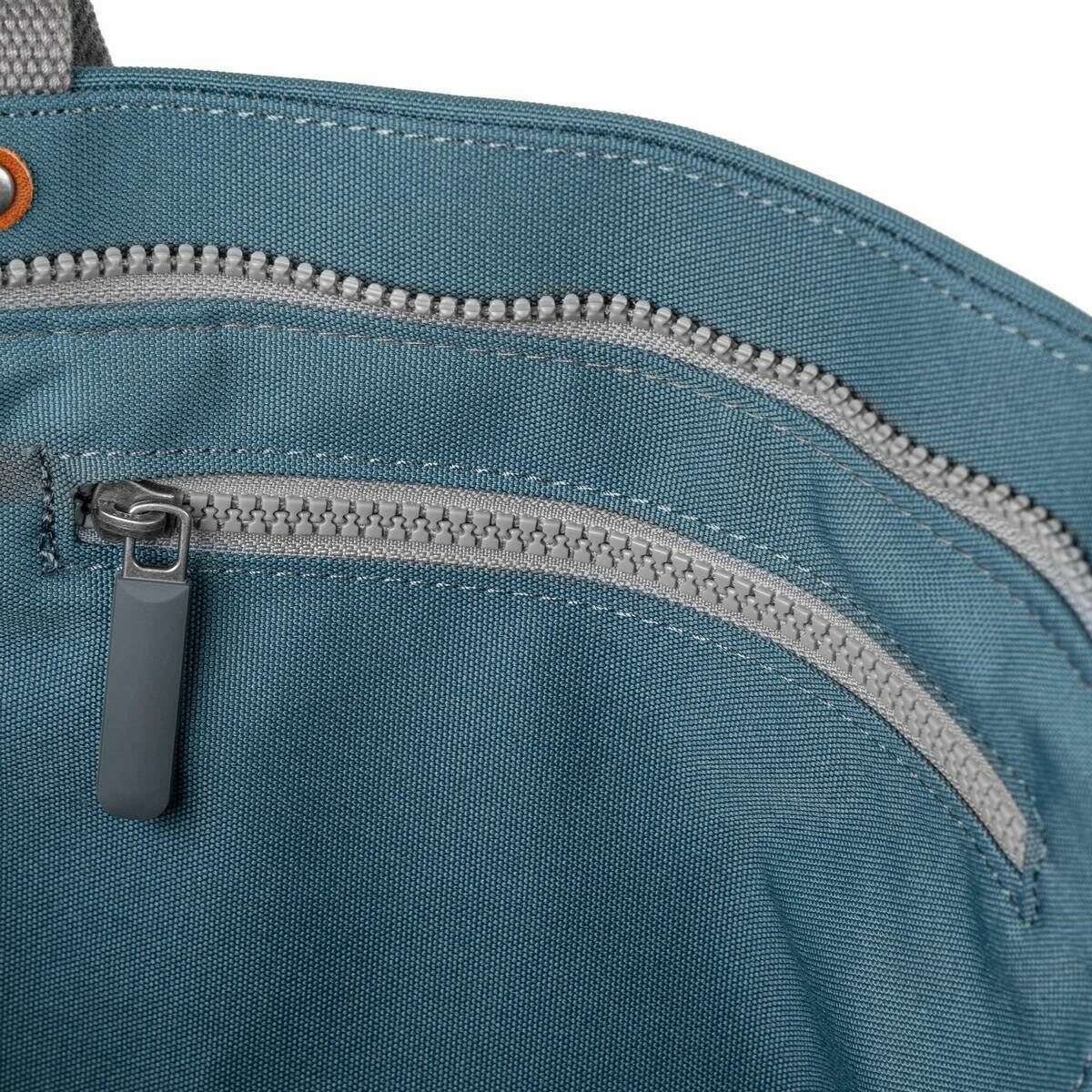 Roka Trafalgar B Recycled Canvas Tote Bag - Airforce Blue - Image 4