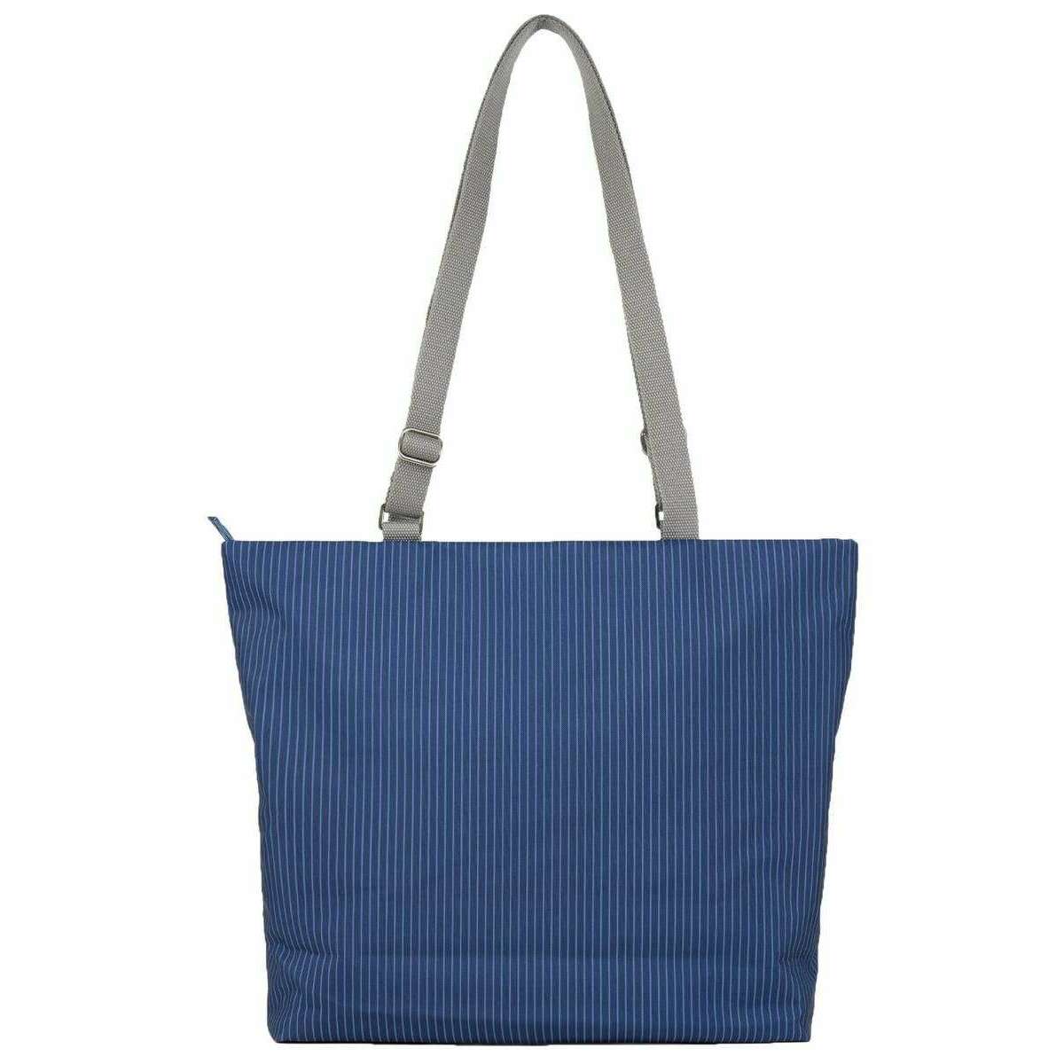Roka Trafalgar B Recycled Canvas Tote Bag - Dark Wash Denim Blue - Image 2