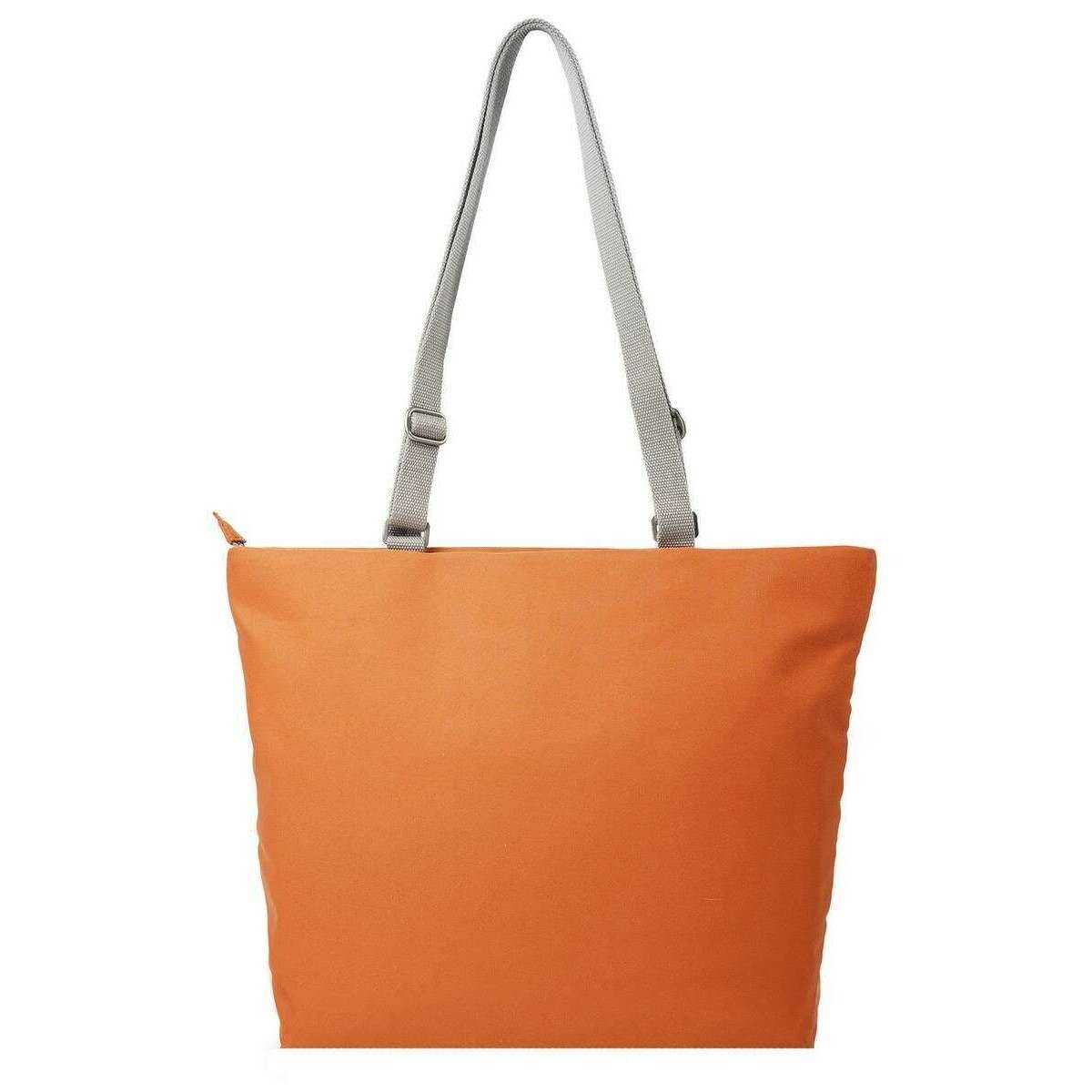 Roka Trafalgar B Recycled Canvas Tote Bag - Pumpkin Orange - Image 2