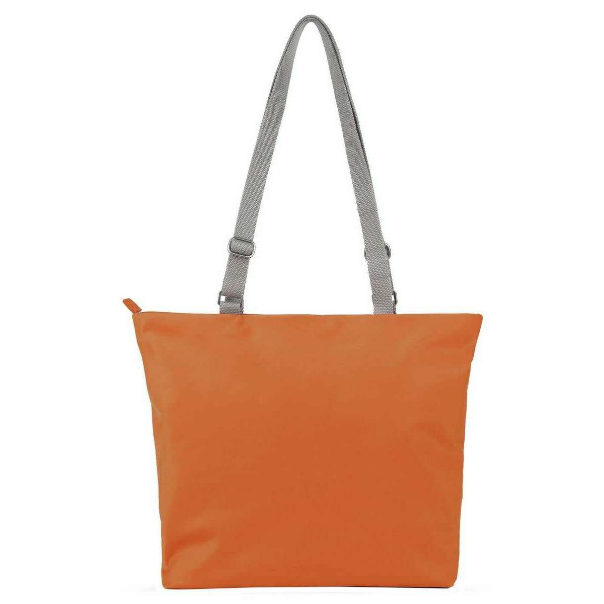 Roka Trafalgar B Recycled Nylon Tote Bag - Burnt Orange - Image 2