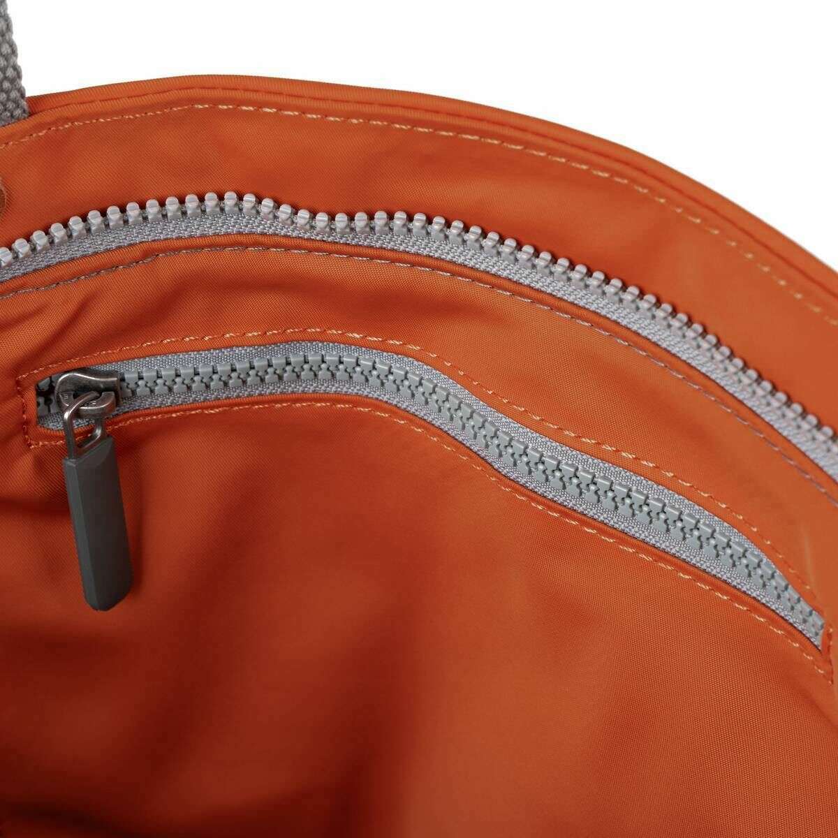 Roka Trafalgar B Recycled Nylon Tote Bag - Burnt Orange - Image 4