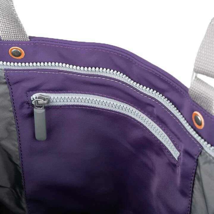 Roka Trafalgar B Recycled Nylon Tote Bag - Majestic Purple - Image 4