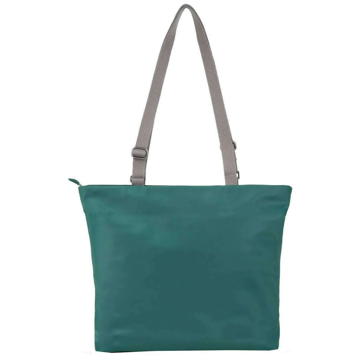 Roka Trafalgar B Recycled Nylon Tote Bag - Teal Blue - Image 2