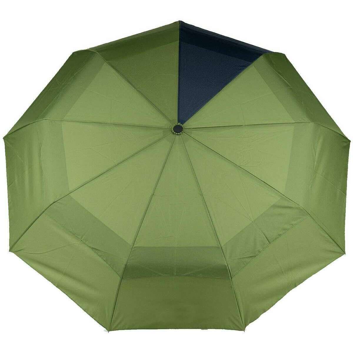 Roka Waterloo Recycled Nylon Umbrella - Avocado Green/Midnight Blue - Image 2