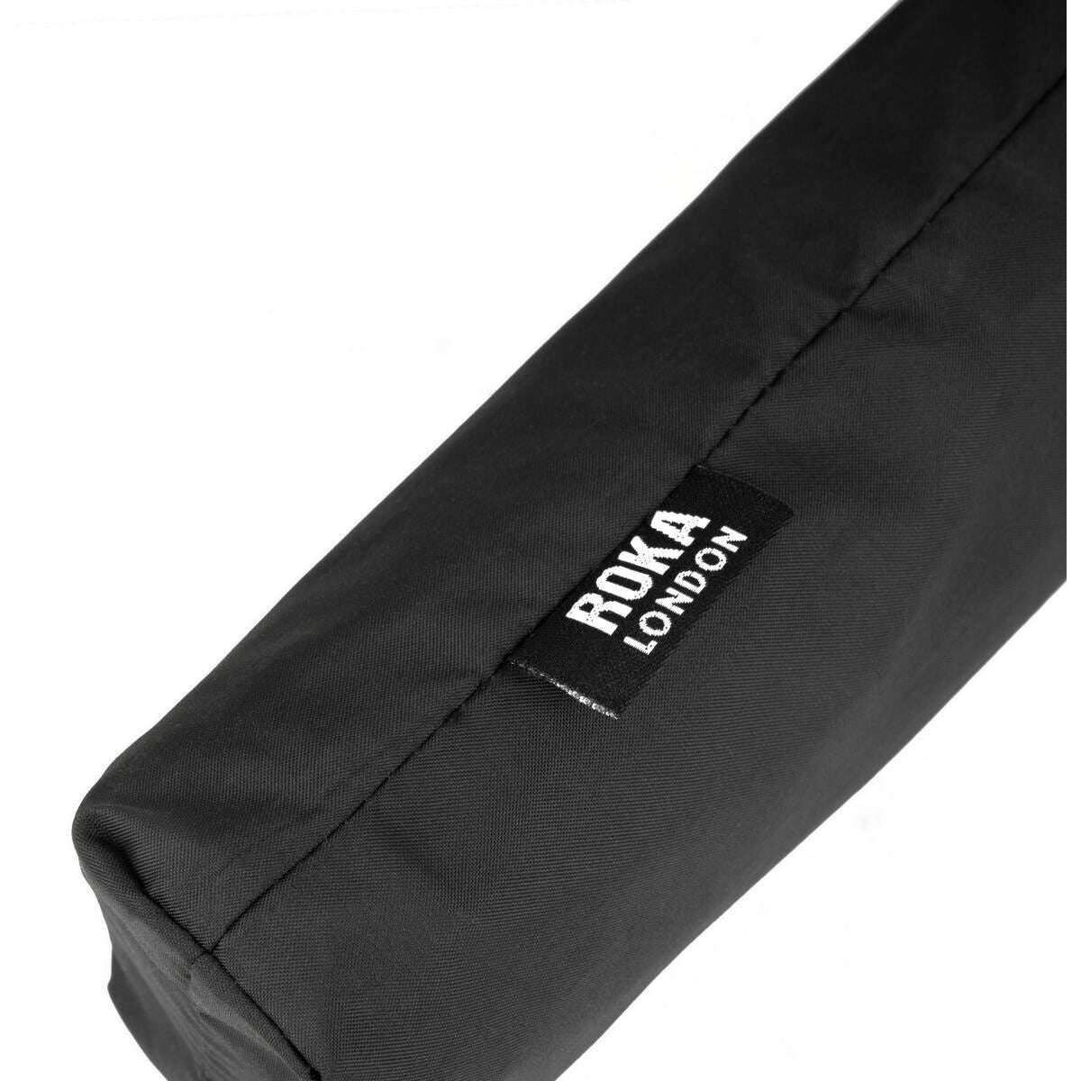 Roka Waterloo Recycled Nylon Umbrella - Black/Teal - Image 7