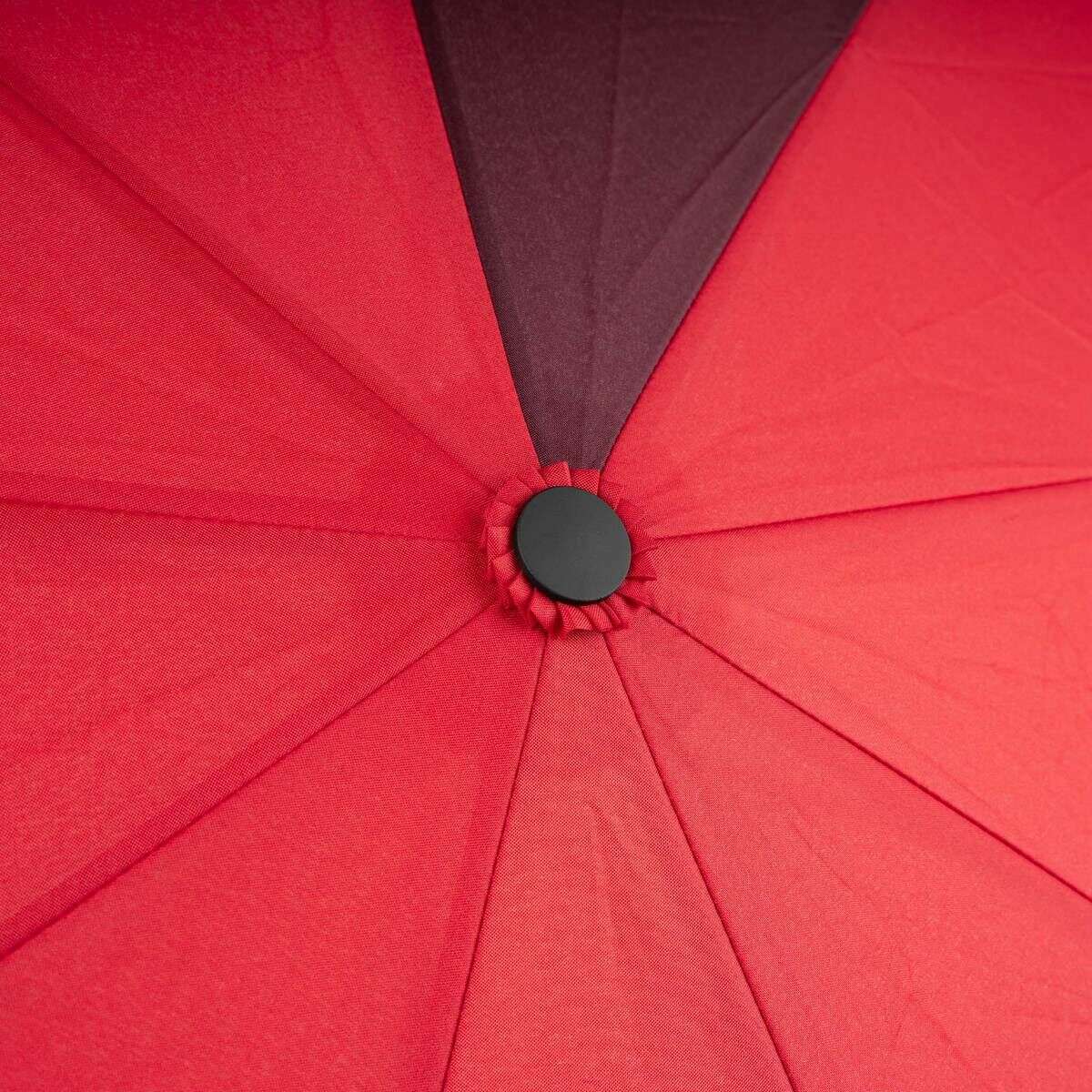 Roka Waterloo Recycled Nylon Umbrella - Cranberry Red/Plum Purple - Image 7