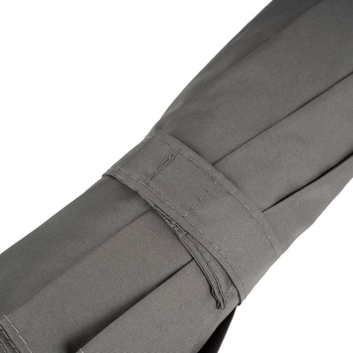 Roka Waterloo Recycled Nylon Umbrella - Graphite Grey/Cranberry Red - Image 4