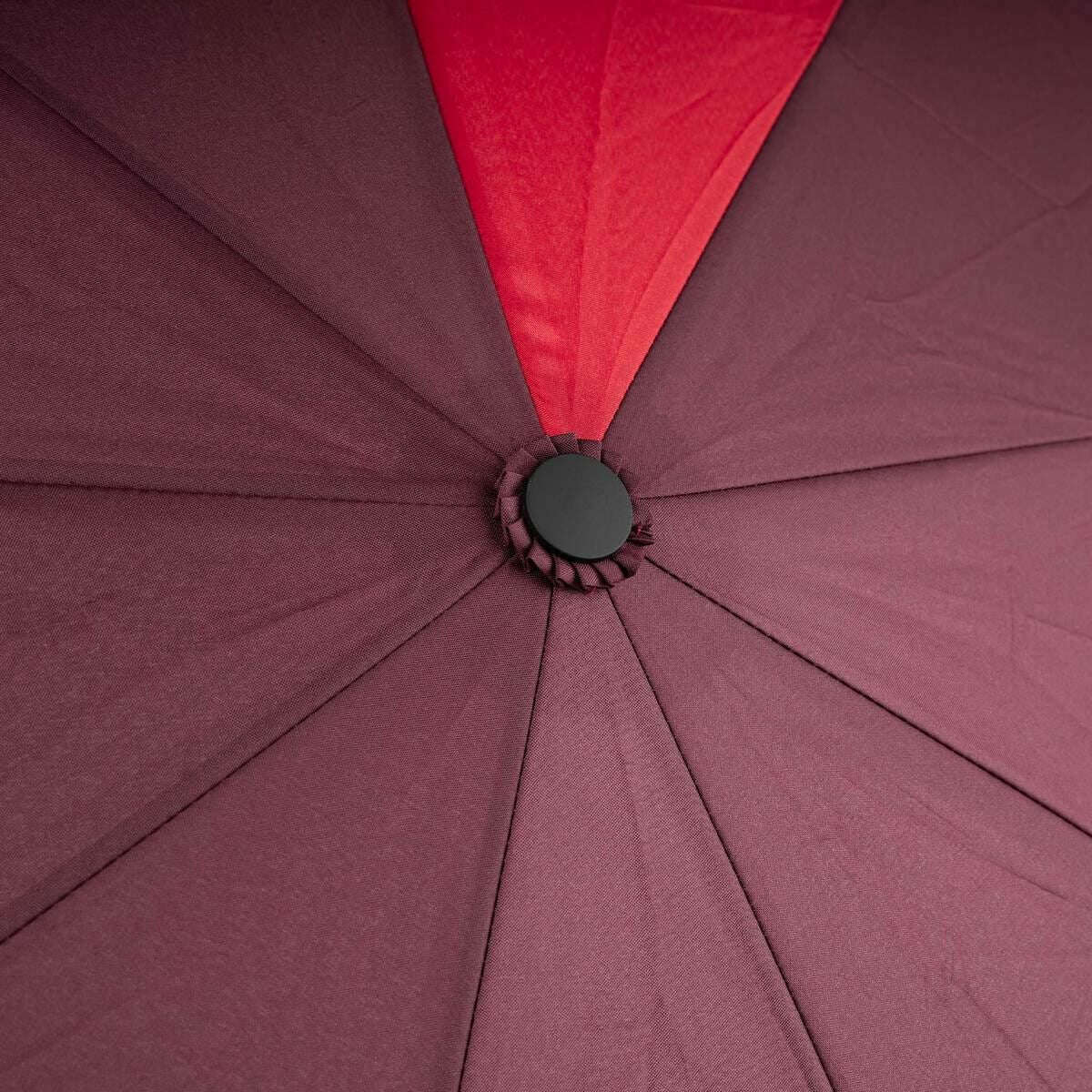Roka Waterloo Recycled Nylon Umbrella - Plum Purple/Cranberry Red - Image 7