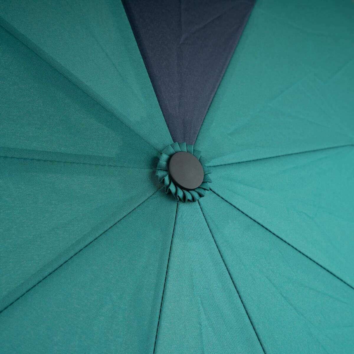 Roka Waterloo Recycled Nylon Umbrella - Teal Blue/Midnight Blue - Image 7