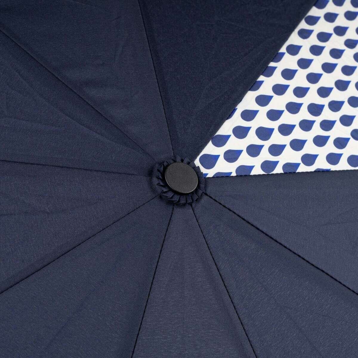 Roka Waterloo Recycled Umbrella - Denim Rain/Midnight Navy - Image 4